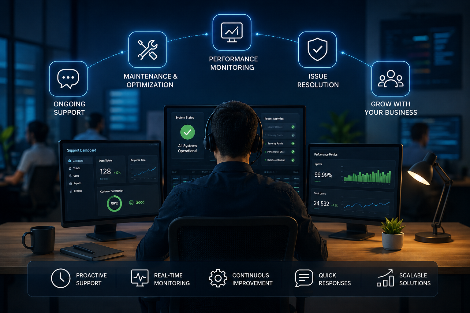 Continuous Support services at Webx Design Studio