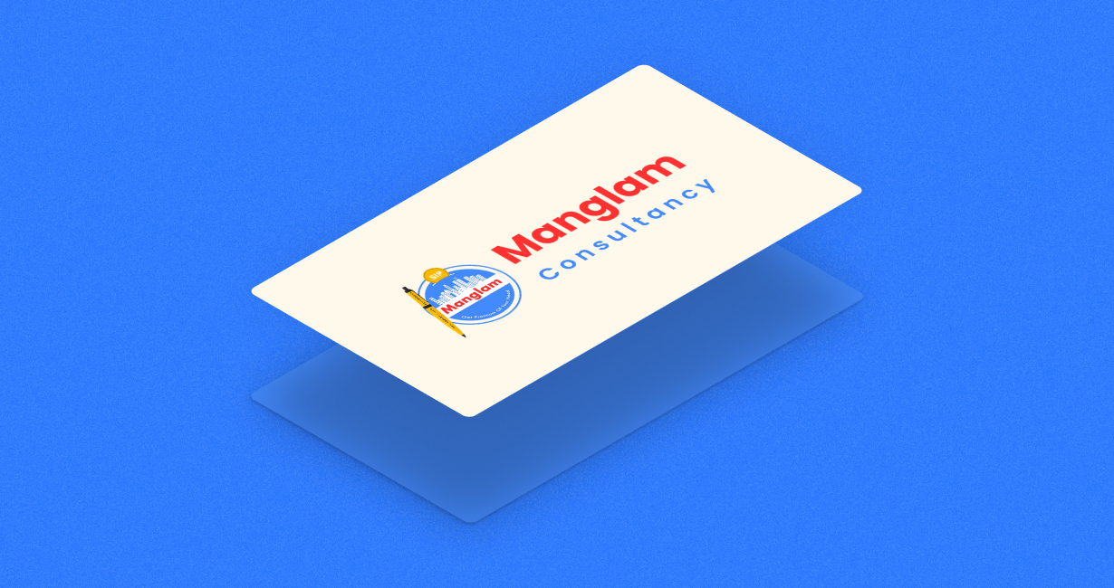 Manglam Consultancy web UI - homepage showcasing tax and loan services