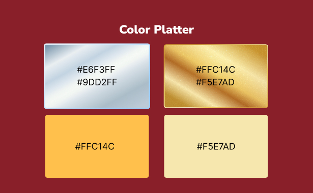 Mecon colour palette - industrial charcoal with metallic gold and brass tones for export credibility