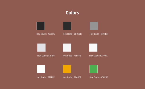 Morphico brand colour palette - balancing artistic expression with luxury