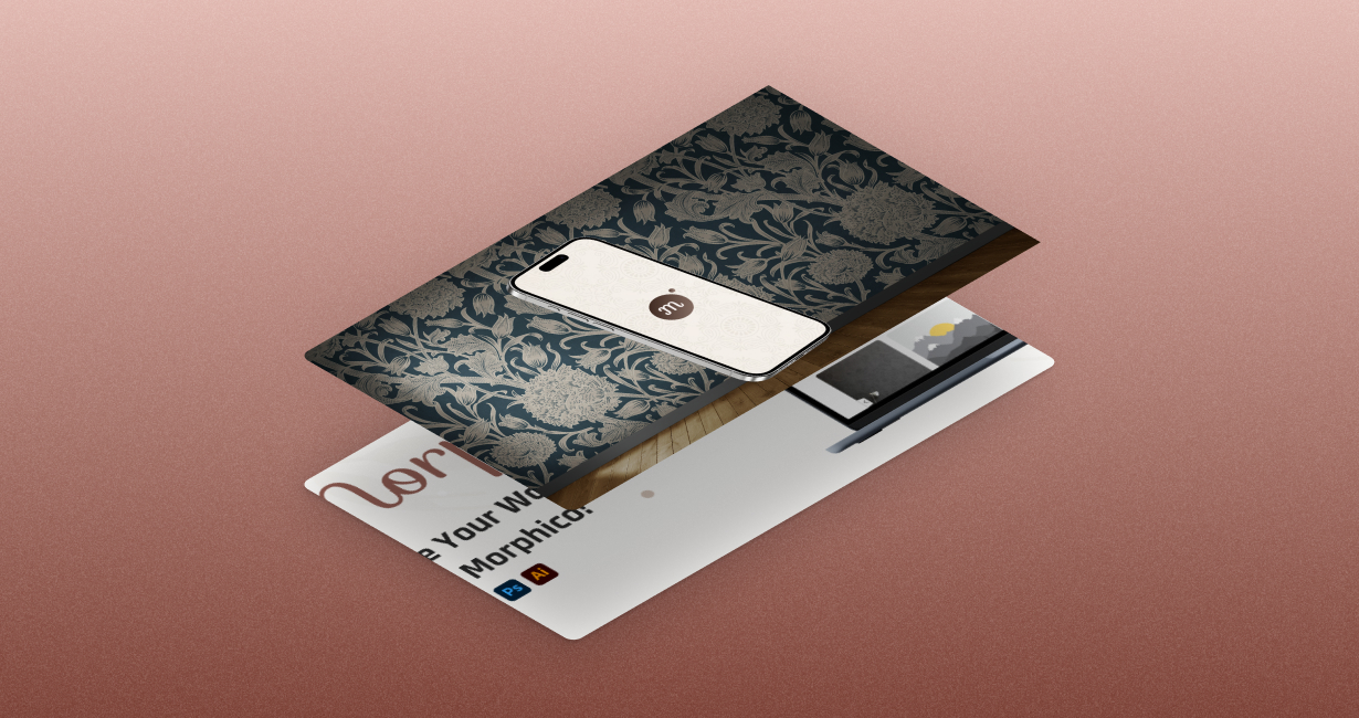 Morphico web UI - homepage design