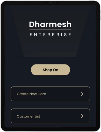 Dharmesh Enterprise - inventory and billing management app UI/UX design mockup